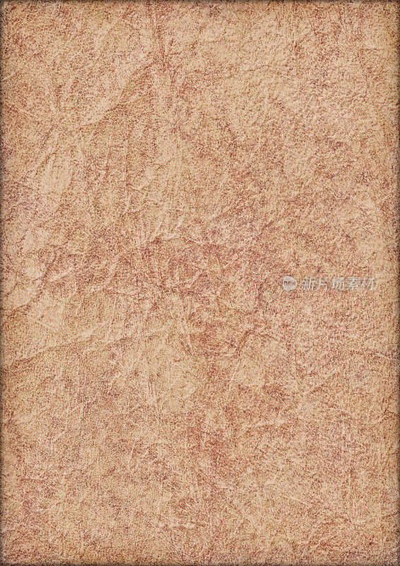 高分辨率古董动物皮羊皮纸皱褶Vignette Grunge纹理